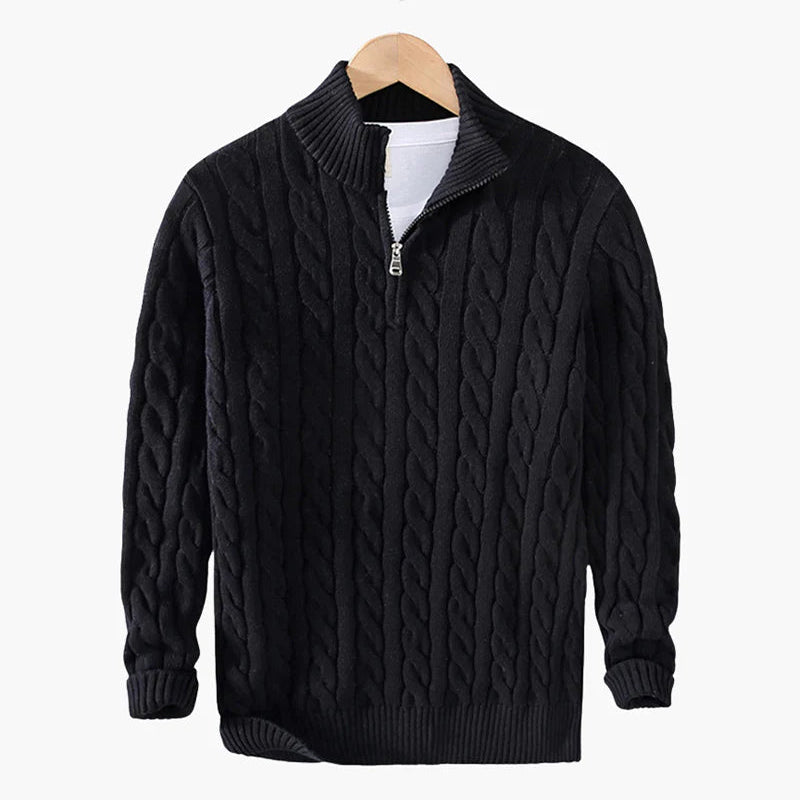 Verbier Cashmere Knitted Half Zip